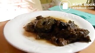 Eating shit for a dinner