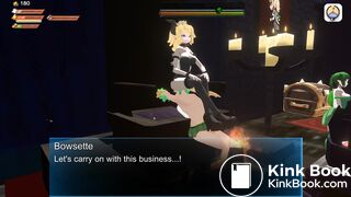 3D Femdom BOWSETTE Feet Piss Fart Scat Toilet