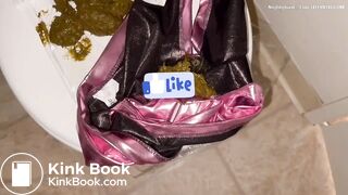 Heavily soiling herself