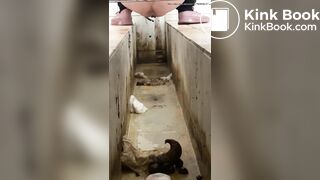 A Chinese girl have explosive diarrhea