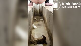 A Chinese girl have explosive diarrhea