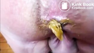 SSBBW Shitting a lot of Creamy Wet Poop