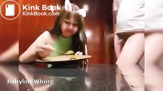 Part1-Eating time for 19years Shit-eating gf