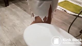 Toilet poo, pee, wipe, water