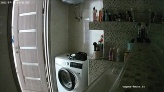 Woman pooping in Toilet 111