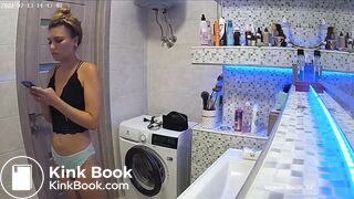 Woman pooping in Toilet 111