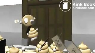 Poop woman　anime