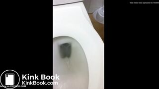 Same pretty lady pooping at work twice