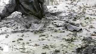 Girl in mud - video 2