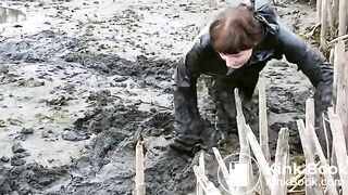Girl in mud - video 2