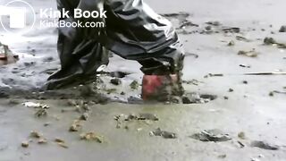 Girl in mud - video 2