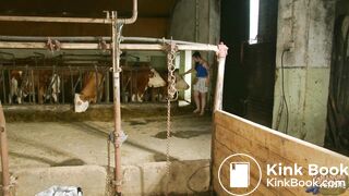 Wicked Betty in the manure channel - sexmachine fun