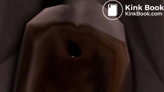 Monster girl facefart boy animation 3D