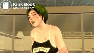 Monster girl facefart boy animation 3D