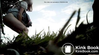 Maybe this girl poops beside her friend