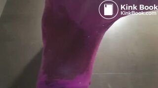 Pink panty poop and fart