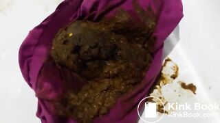 Pink panty poop and fart