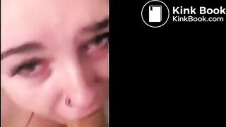 Scat fuck and blowjob in the toilets