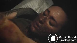 Sexy girl shitting on herself