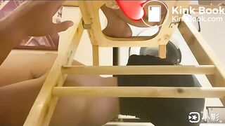 木质厕椅 拉稀入嘴Wooden commode chair, diarrhea