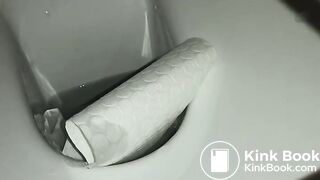 Girl self record poop