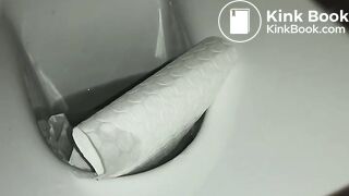 Girl self record poop