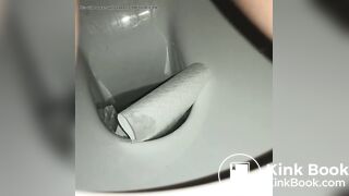 Girl self record poop