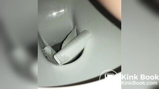 Girl self record poop