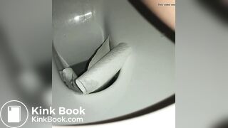 Girl self record poop