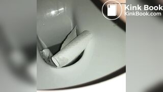 Girl self record poop