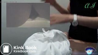 Beautiful student girl pooping