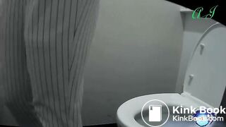 Beautiful student girl pooping