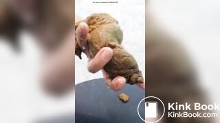 Shitting in a lovely hand