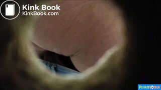 Woman Having Diarrhea in Public Restroom Voyeur