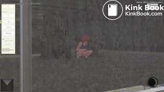 Eliminator Kaede|Girl with only body paint onpees&poos