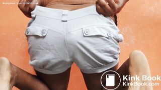 Diarrhea devastation in shorts