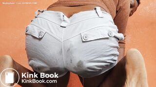 Diarrhea devastation in shorts