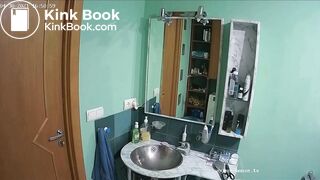 Woman pooping in Toilet 101