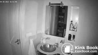 Woman pooping in Toilet 101