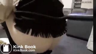 Slave eat shit from plate