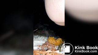 Japanese girl's steam poop