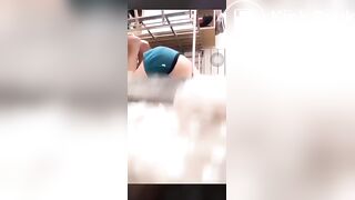 Slave live in cage and eat shit