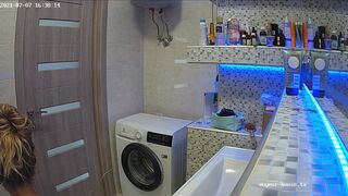 Woman pooping in Toilet 97