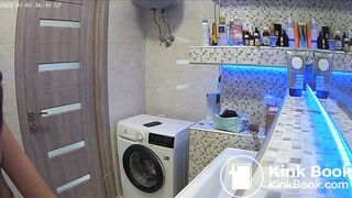 Woman pooping in Toilet 97