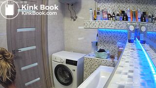 Woman pooping in Toilet 97