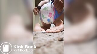 Mix of sweet girls pooping in panties