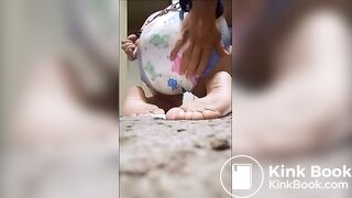 Mix of sweet girls pooping in panties