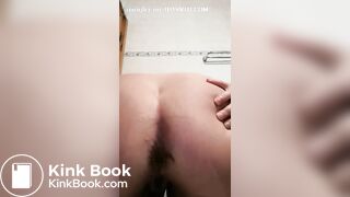 girl poops in bathroom