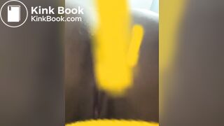 Ebony teen shit slip