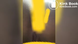 Ebony teen shit slip